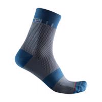 CASTELLI Cyklistické ponožky klasické - VELOCISSIMA 12 - modrá 36-39