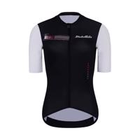 HOLOKOLO Cyklistický dres s krátkým rukávem - VIBES LADY - bílá/černá XS