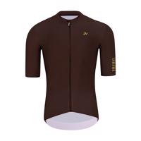 HOLOKOLO Cyklistický dres s krátkým rukávem - VICTORIOUS GOLD - hnědá/zlatá 4XL