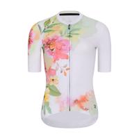 RIVANELLE BY HOLOKOLO Cyklistický dres s krátkým rukávem - FLOWERY LADY - bílá/růžová/zelená XL