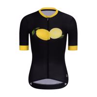 RIVANELLE BY HOLOKOLO Cyklistický dres s krátkým rukávem - FRUIT LADY - žlutá/černá M