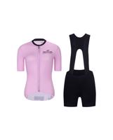 RIVANELLE BY HOLOKOLO Cyklistický krátký dres a krátké kalhoty - VOGUE  - růžová/černá