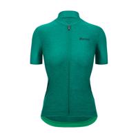 SANTINI Cyklistický dres s krátkým rukávem - COLORE PURO - zelená M