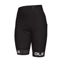 ALÉ Cyklistické kalhoty krátké bez laclu - TRAGUARDO LADY  - bílá/černá L
