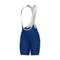 ALÉ Cyklistické kalhoty krátké s laclem - MAGIC COLOUR PR-E - modrá XL