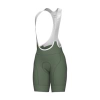 ALÉ Cyklistické kalhoty krátké s laclem - MAGIC COLOUR PR-E - zelená M