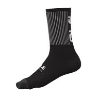 ALÉ Cyklistické ponožky klasické - ACCESSORI FENCE - černá/bílá 44-47