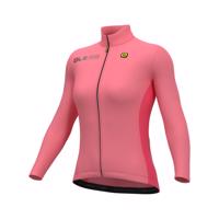 ALÉ Cyklistický dres s dlouhým rukávem zimní - FONDO 2.0 SOLID - růžová XL