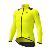 ALÉ Cyklistický dres s dlouhým rukávem zimní - R-EV1 THERMAL - žlutá L