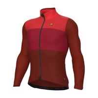 ALÉ Cyklistický dres s dlouhým rukávem zimní - SFIDA PR-S - červená L
