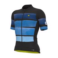 ALÉ Cyklistický dres s krátkým rukávem - PR-S TRACK - modrá XL