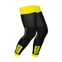 BIOTEX Cyklistické návleky po celé délce nohy - THERMAL - černá/zelená/žlutá L