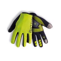 BIOTEX Cyklistické rukavice dlouhoprsté - EPIC - černá/zelená XL