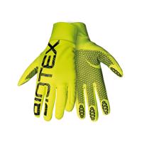 BIOTEX Cyklistické rukavice dlouhoprsté - THERMAL TOUCH GEL - žlutá/černá XL