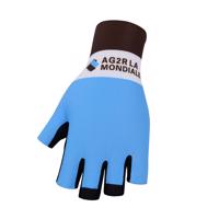 BONAVELO Cyklistické rukavice krátkoprsté - AG2R 2020 - hnědá/modrá/bílá S
