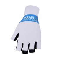 BONAVELO Cyklistické rukavice krátkoprsté - ISRAEL 2020 - modrá/bílá S