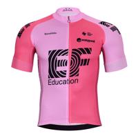 BONAVELO Cyklistický dres s krátkým rukávem - EDUCATION-EASYPOST 2023 - černá/růžová 4XL