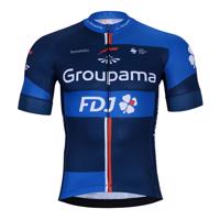 BONAVELO Cyklistický dres s krátkým rukávem - GROUPAMA FDJ 2024 - červená/bílá/modrá XL