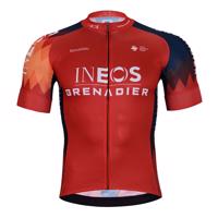 BONAVELO Cyklistický dres s krátkým rukávem - INEOS GRENADIERS '24 - červená/modrá M