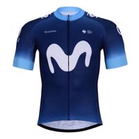 BONAVELO Cyklistický dres s krátkým rukávem - MOVISTAR 2024 - modrá L