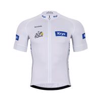 BONAVELO Cyklistický dres s krátkým rukávem - TOUR DE FRANCE 2024 - bílá 2XL