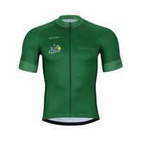BONAVELO Cyklistický dres s krátkým rukávem - TOUR DE FRANCE 2024 - zelená 3XL
