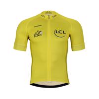 BONAVELO Cyklistický dres s krátkým rukávem - TOUR DE FRANCE 2024 - žlutá 2XL