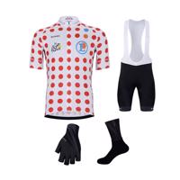 BONAVELO Cyklistický mega set - TOUR DE FRANCE 2024 - černá/červená/bílá
