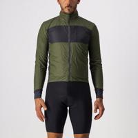 CASTELLI Cyklistická větruodolná bunda - UNLIMITED PUFFY - zelená M
