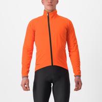 CASTELLI Cyklistická zateplená bunda - GAVIA LITE - oranžová M