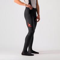 CASTELLI Cyklistické kalhoty dlouhé s laclem - VELOCISSIMO 5 - černá/červená 2XL
