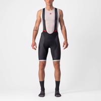 CASTELLI Cyklistické kalhoty krátké s laclem - COMPETIZIONE KIT - černá/stříbrná L