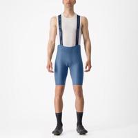 CASTELLI Cyklistické kalhoty krátké s laclem - ESPRESSO - modrá 2XL