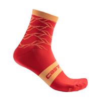CASTELLI Cyklistické ponožky klasické - CLIMBER'S 3.0 - červená L-XL