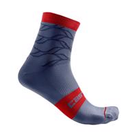 CASTELLI Cyklistické ponožky klasické - CLIMBER'S 3.0 - modrá L-XL
