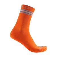 CASTELLI Cyklistické ponožky klasické - GO W 15 - oranžová