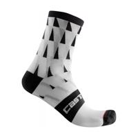 CASTELLI Cyklistické ponožky klasické - PENDIO 12 - černá/bílá S-M