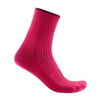 CASTELLI Cyklistické ponožky klasické - PREMIO - červená S-M