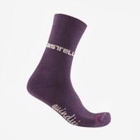 CASTELLI Cyklistické ponožky klasické - QUINDICI SOFT MERINO W - fialová L-XL