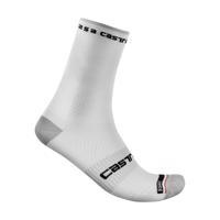 CASTELLI Cyklistické ponožky klasické - ROSSO CORSA PRO 15 - bílá 2XL