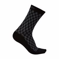 CASTELLI Cyklistické ponožky klasické - SFIDA 13 LADY WINTER - černá/šedá