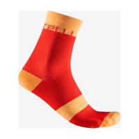 CASTELLI Cyklistické ponožky klasické - VELOCISSIMA 12 - červená 40-43