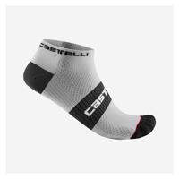 CASTELLI Cyklistické ponožky kotníkové - LOWBOY 2 - bílá/černá