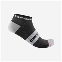 CASTELLI Cyklistické ponožky kotníkové - LOWBOY 2 - černá/bílá 2XL