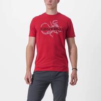 CASTELLI Cyklistické triko s krátkým rukávem - FINALE TEE - červená 2XL