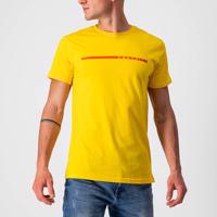 CASTELLI Cyklistické triko s krátkým rukávem - VENTAGLIO TEE - žlutá