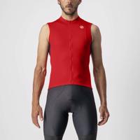 CASTELLI Cyklistický dres bez rukávů - ENTRATA VI - červená XL