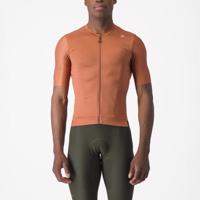 CASTELLI Cyklistický dres s krátkým rukávem - ESPRESSO - oranžová L