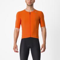 CASTELLI Cyklistický dres s krátkým rukávem - PREMIO BLACK - oranžová