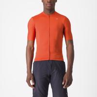 CASTELLI Cyklistický dres s krátkým rukávem - UNLIMITED ENTRATA - oranžová